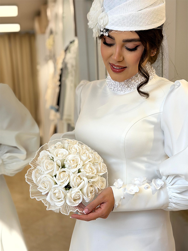 دسته گل عروس لاکچری