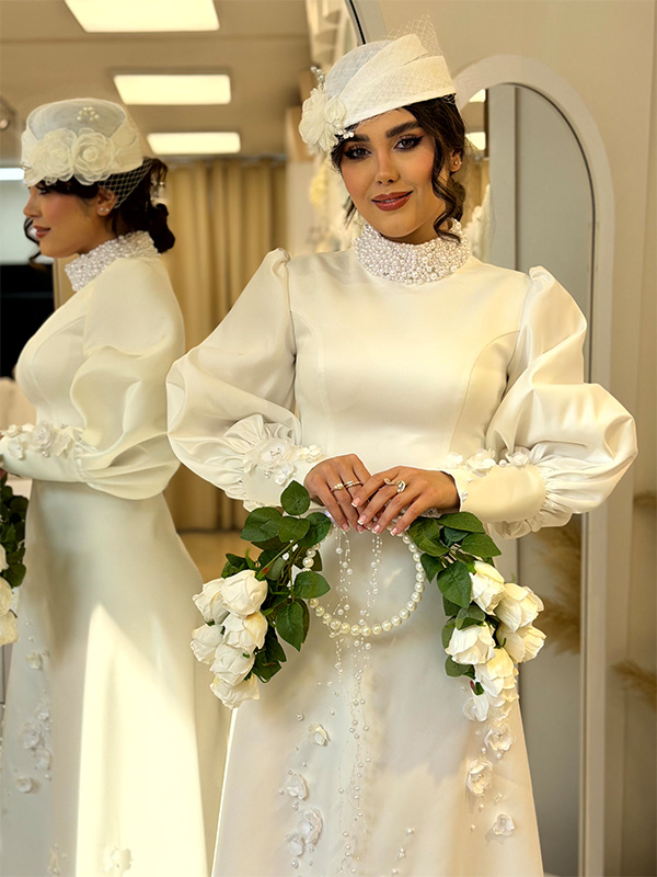 دسته گل عروس زیبا